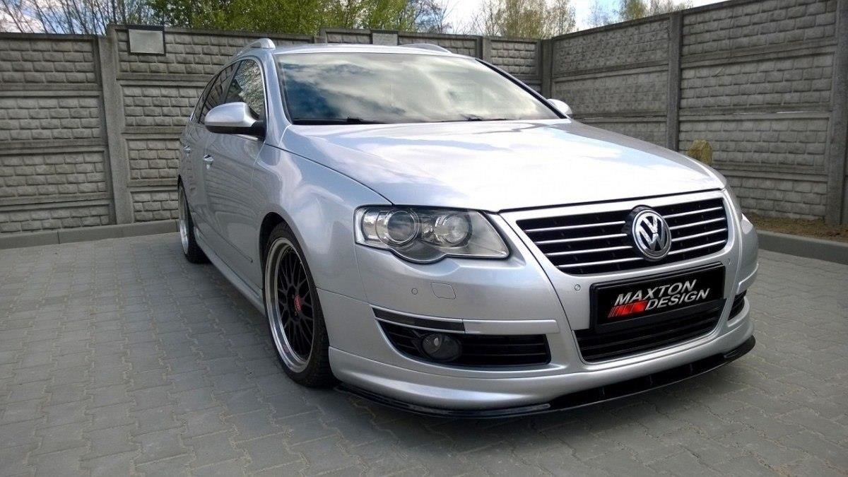 Image of Front Splitter VW Passat B6 R-Line - Gloss Black