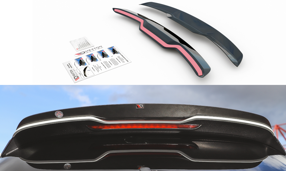 Image of Spoiler Cap V.2 Audi RS3 8V / 8V FL Sportback - Gloss Black