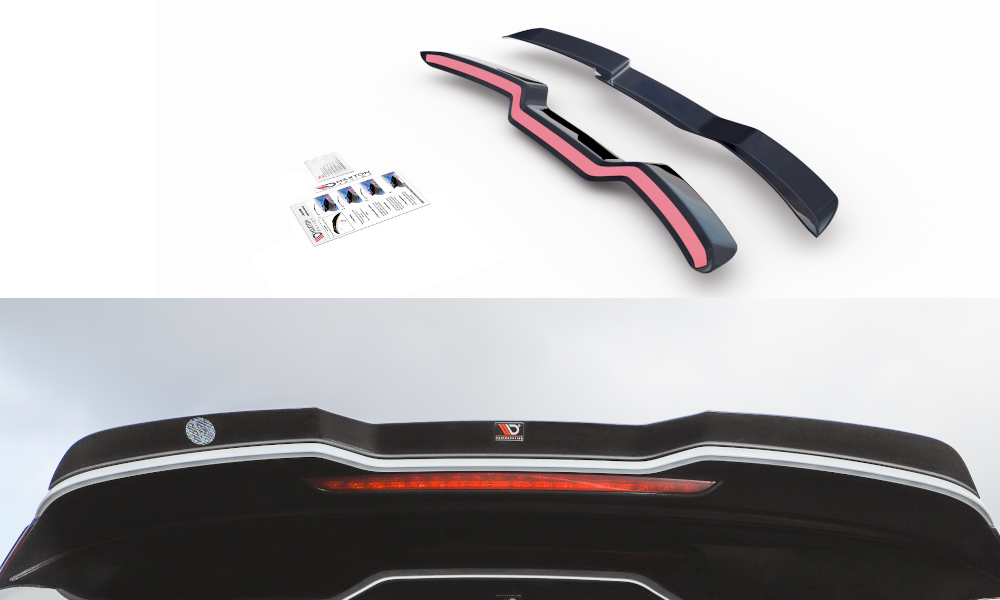 Image of Spoiler Cap V.3 Audi RS3 8V / 8V FL Sportback - Gloss Black