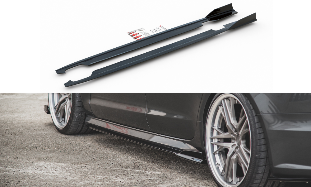 Image of Side Skirts Diffusers Audi S6 / A6 S-Line C7 FL - Primed
