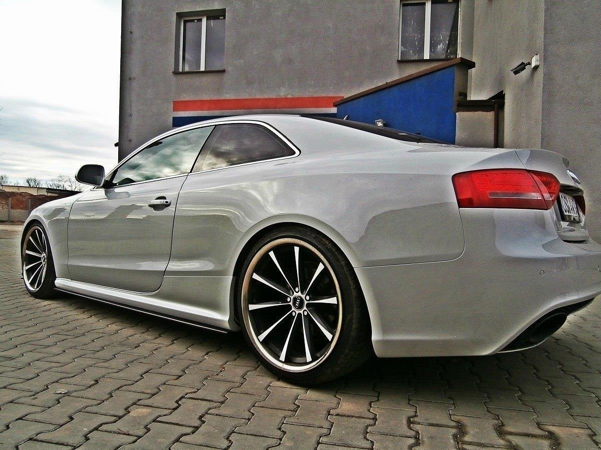 Image of Side Skirts Diffusers Audi RS5 8T / 8T FL - Gloss Black