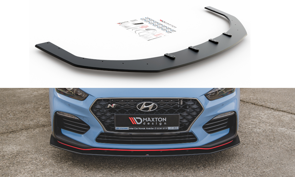 Image of Splitter Hyundai I30 N MK3 Hatchback/Fastback-Black