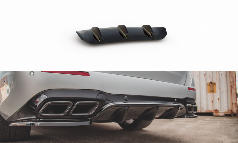 Image of Rear Valance Mercedes-Benz E63 AMG Estate S213 - Gloss Black