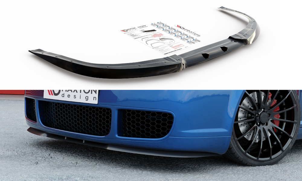 Image of Front Splitter (Cupra Look) VW Golf Iv R32 - Gloss Black