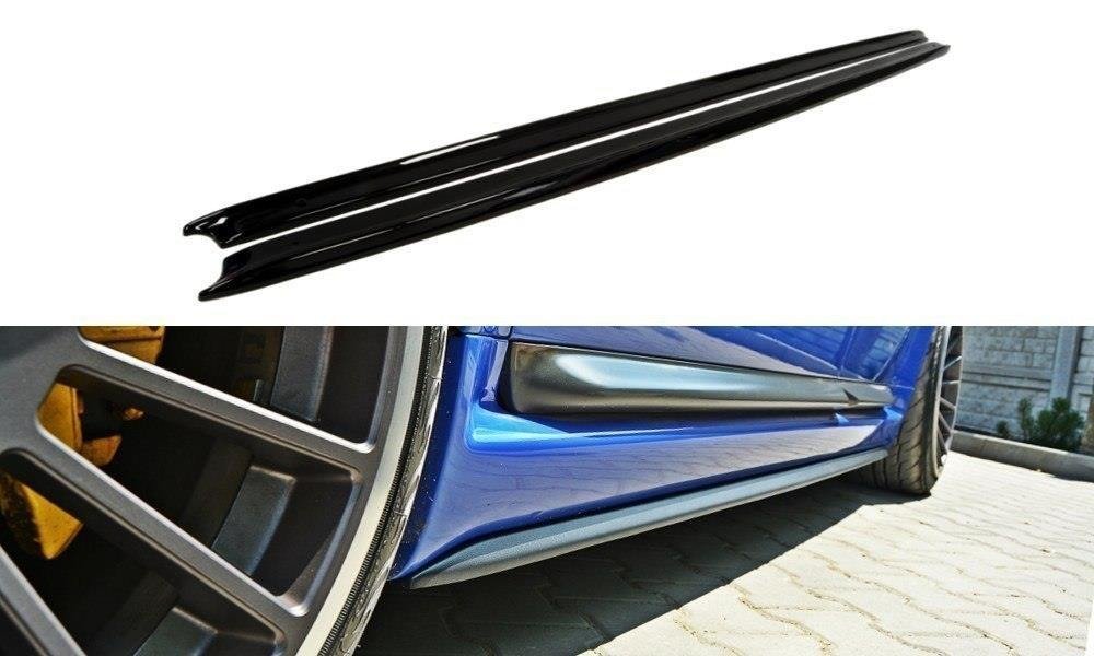 Image of Side Skirts Diffusers Audi RS6 C5 - Gloss Black