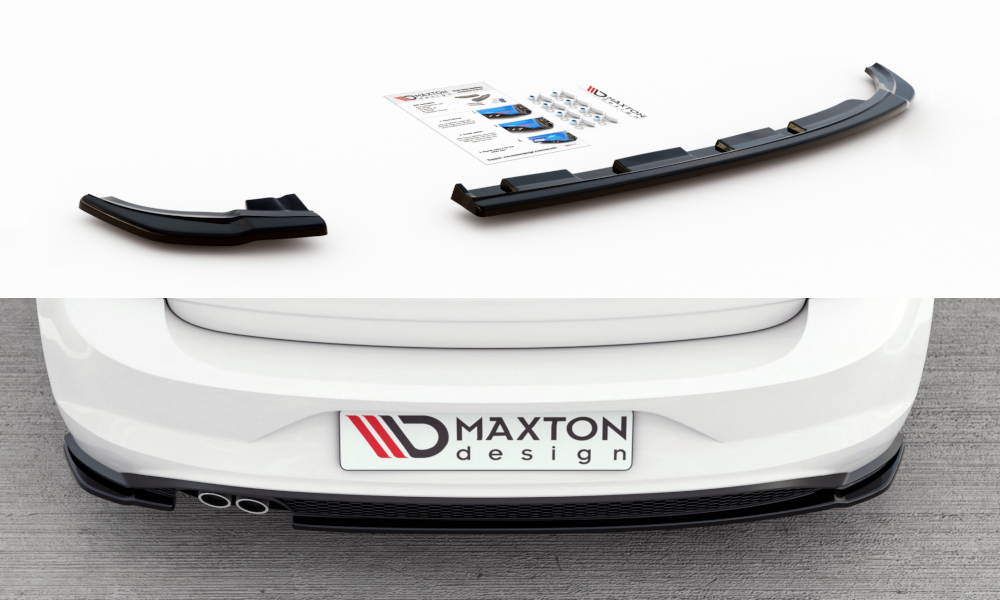 Image of Rear Side Splitters V.2 VW Polo GTi MK6 - Gloss Black