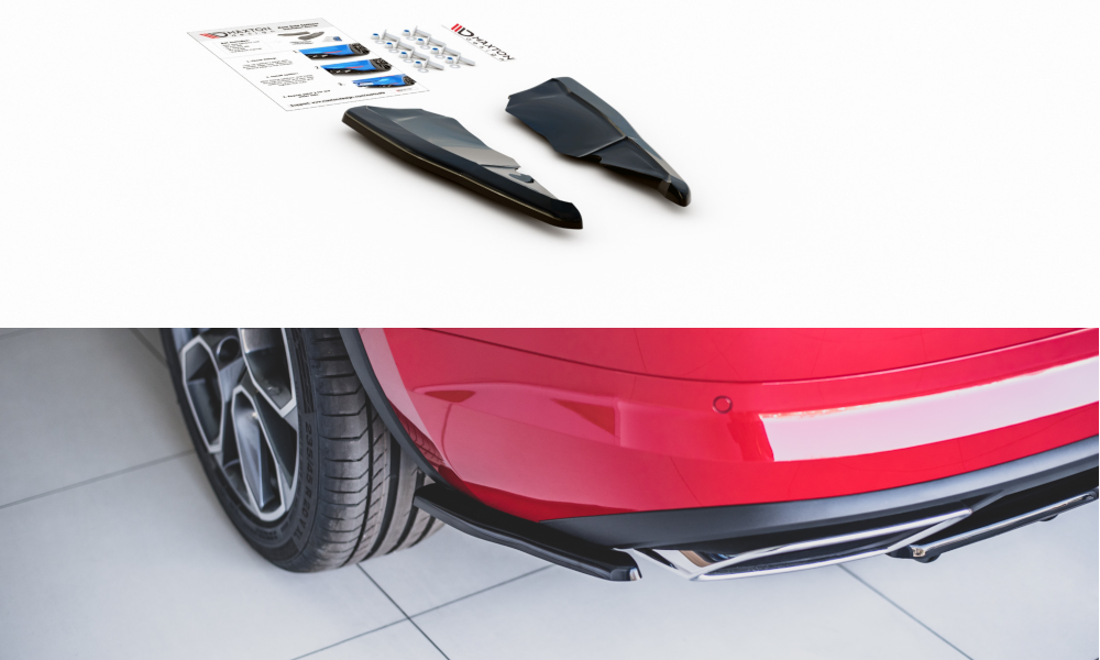 Image of Rear Side Splitters Skoda Kodiaq RS - Gloss Black