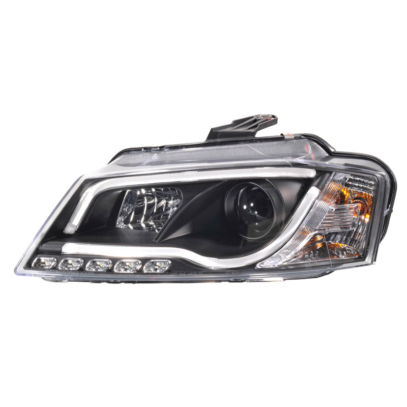 Audi-A3-8P-08-12-Headlights-Tube-Light-DRL-Black