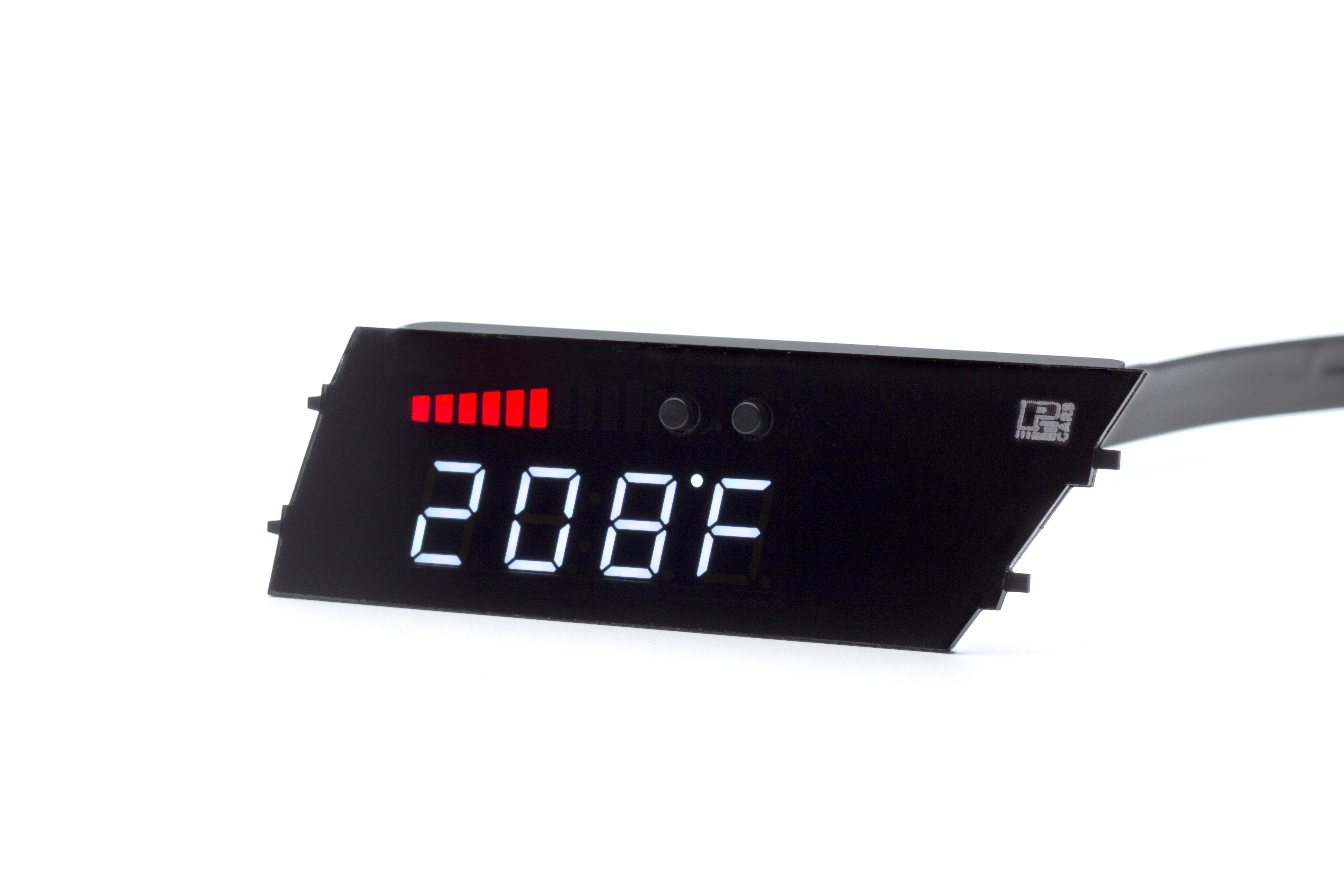 P3 V3 OBD2 - Audi B8 Gauge (2008-2016) Without Vent Red Bars / White Digits