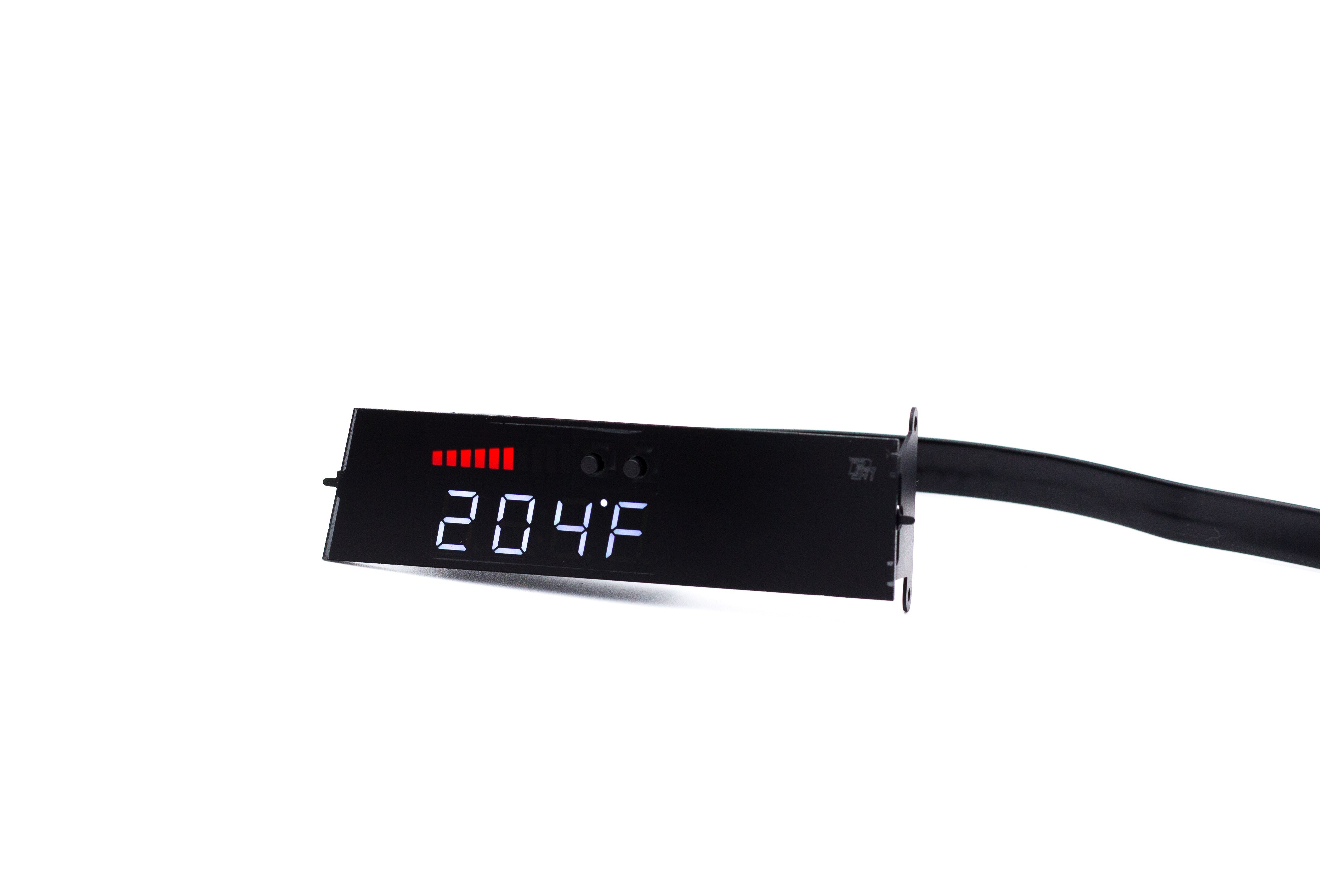 Image of P3 V3 OBD2 - Audi B9 Gauge (2016-2019) Without Vent Red Bars / White Digits