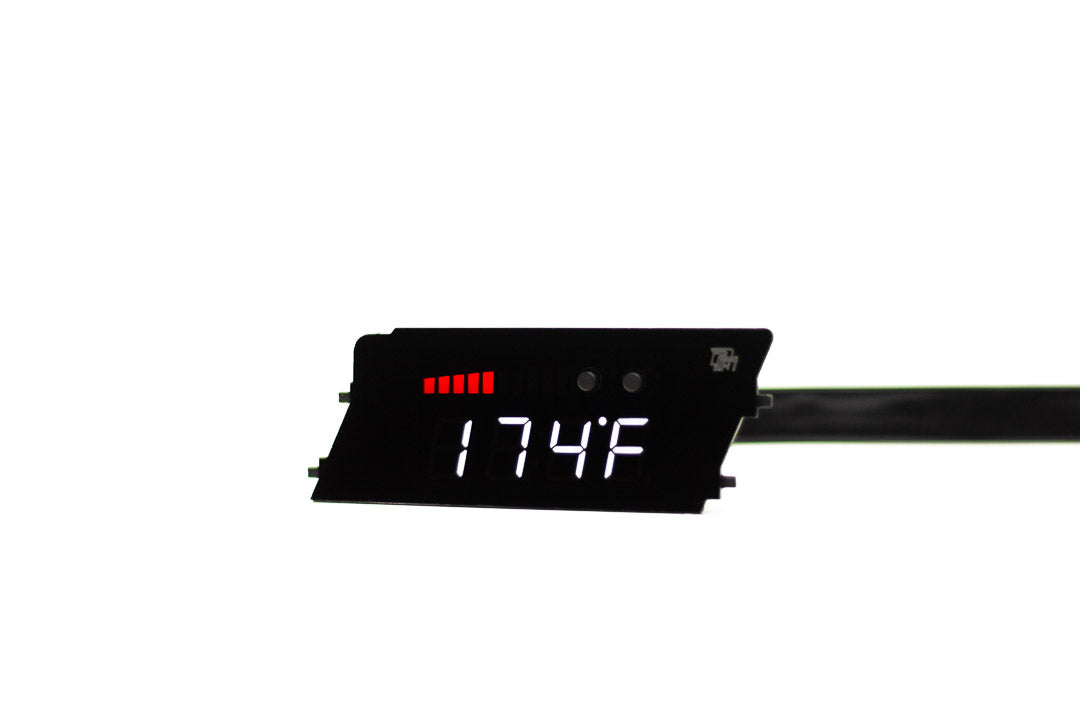 Image of P3 V3 OBD2 - Audi Q5 Gauge (2018+) Without Vent Red Bars / White Digits