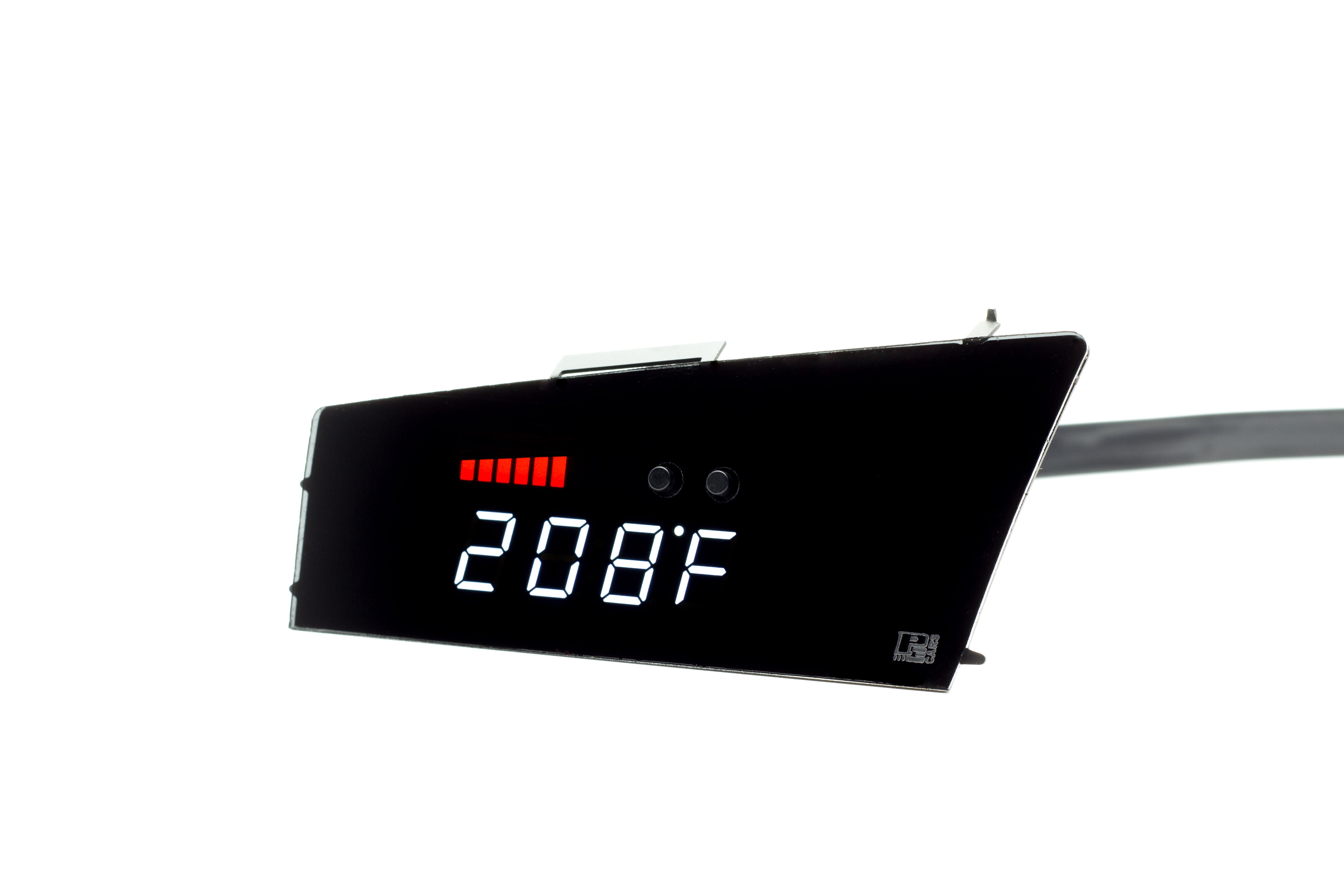 Image of P3 V3 OBD2 - Audi Q5 Gauge (2008-2017) Without Vent Red Bars / White Digits