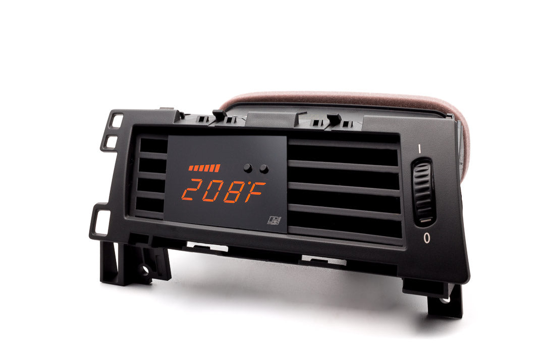 P3 V3 OBD2 - BMW E6X Gauge (2008-2010) With Vent Red Bars / Red Digits