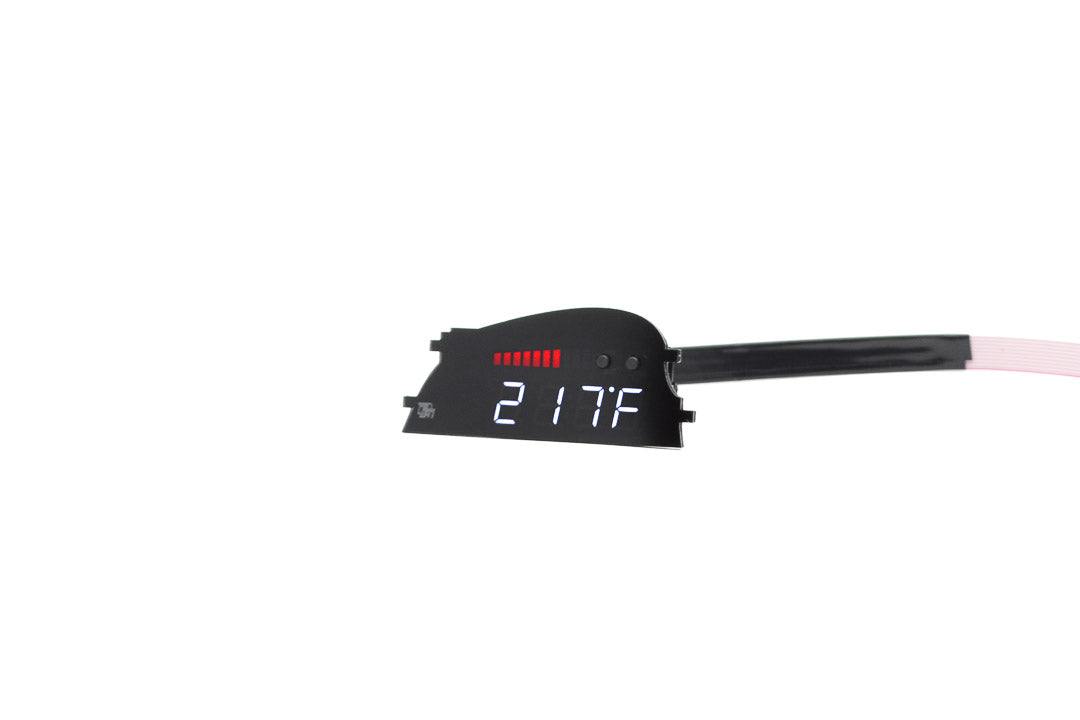 Image of P3 V3 OBD2 - Dodge Challenger Gen3 Gauge (2015+) Without Vent Red Bars / White Digits