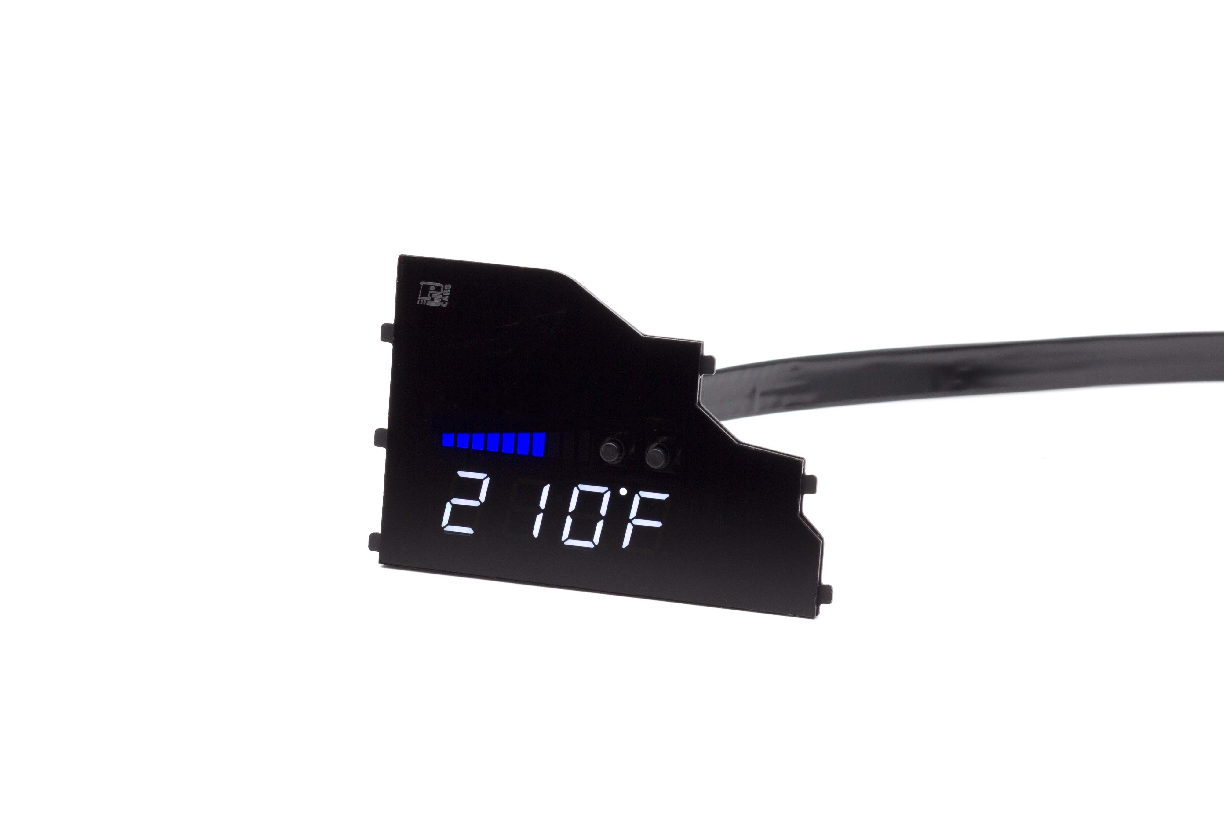 Image of P3 V3 OBD2 - Ford F-150 Gauge (2015-2020) Without Vent Blue Bars / White Digits