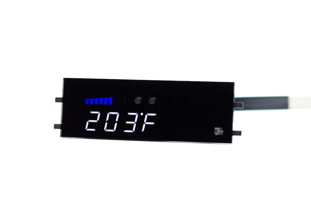 Image of P3 V3 OBD2 - Ford F-150 Gauge (2021+) Without Vent Blue Bars / White Digits