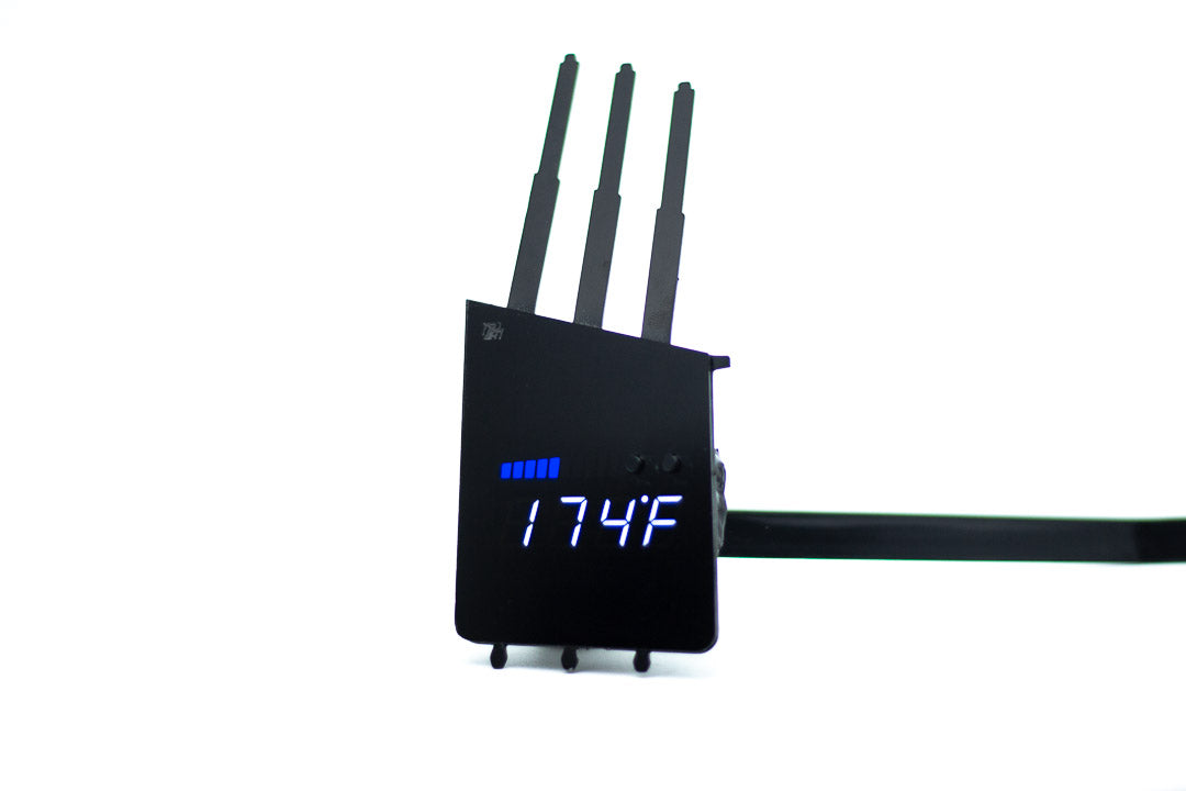 Image of P3 V3 OBD2 - Ford Focus Gen 3 Gauge (2011-2019) Without Vent Red Bars / White Digits