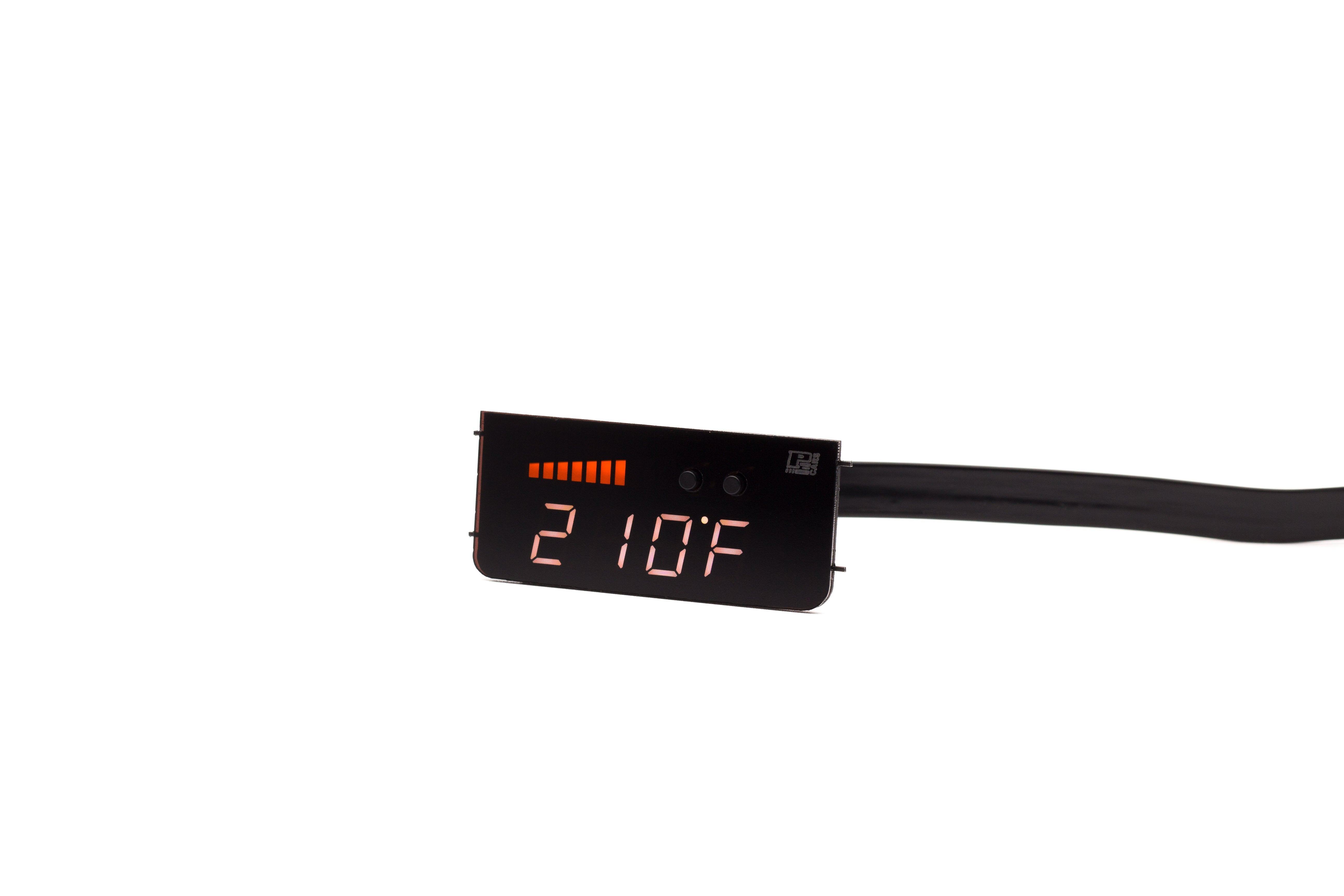 Image of P3 V3 OBD2 - Porsche Cayenne Gen1 Gauge (2008-2011) Without Vent Red Bars / White Digits