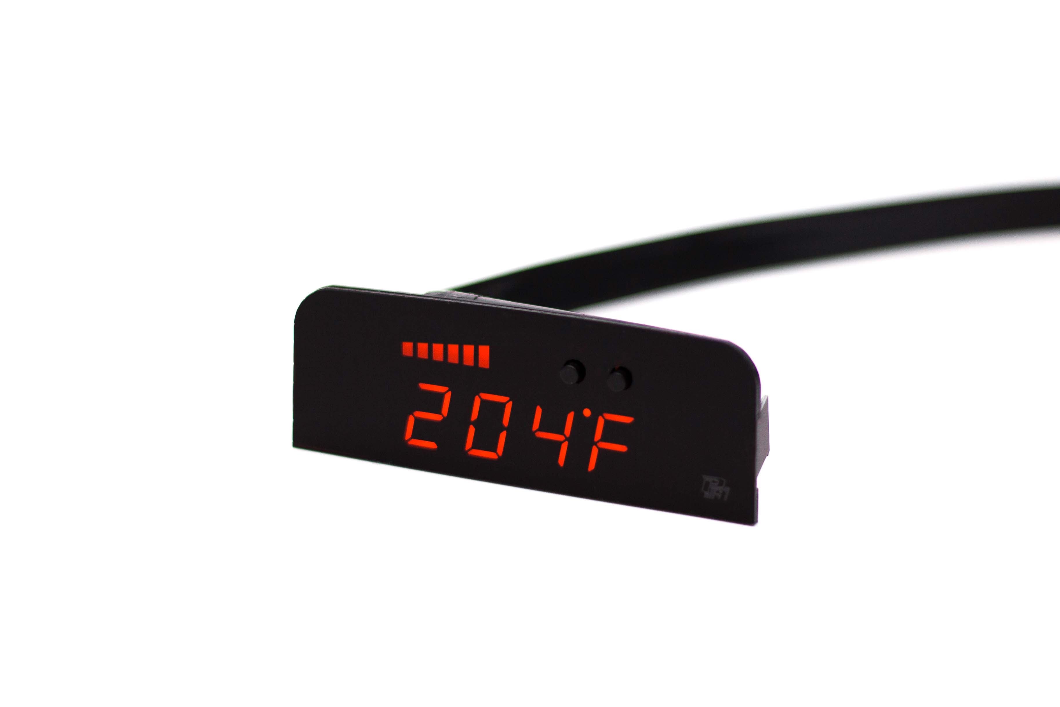 Image of P3 V3 OBD2 - Subaru WRX/STI Gauge (2008-2014) Without Vent Orange Bars / Orange Digits