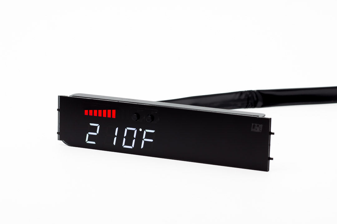 Image of P3 V3 OBD2 - VW Mk6 Jetta Gauge (2011-2018) Without Vent Red Bars / White Digits