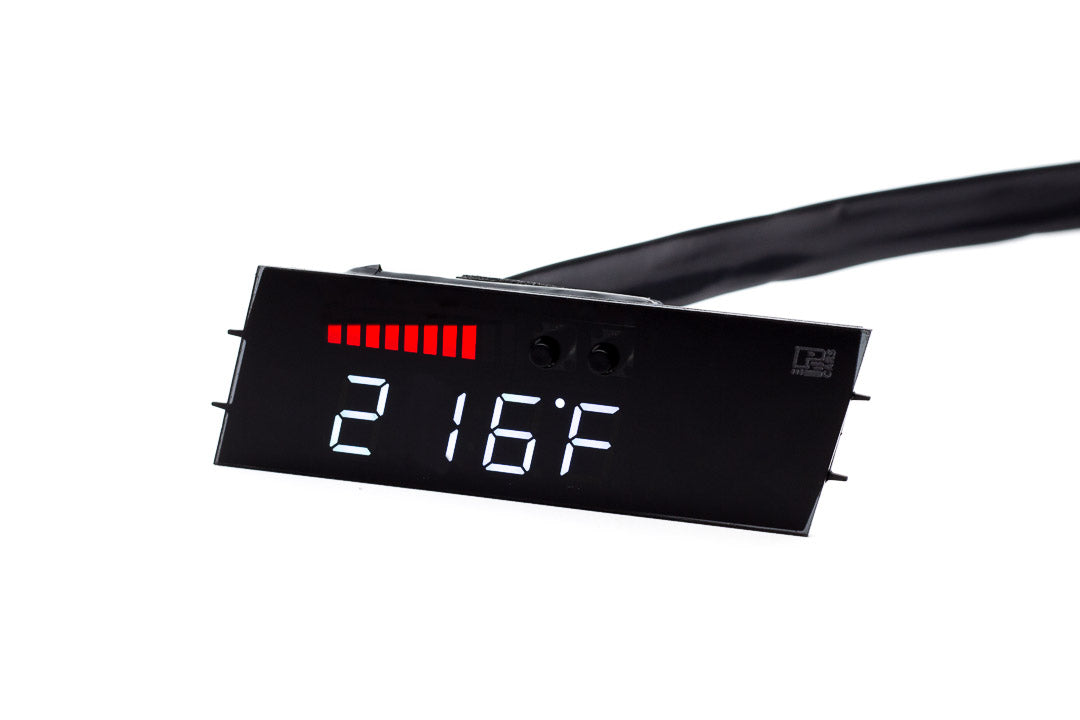 P3 V3 OBD2 - VW B6 Passat / CC Gauge (2007-2017) Without Vent Red Bars / White Digits