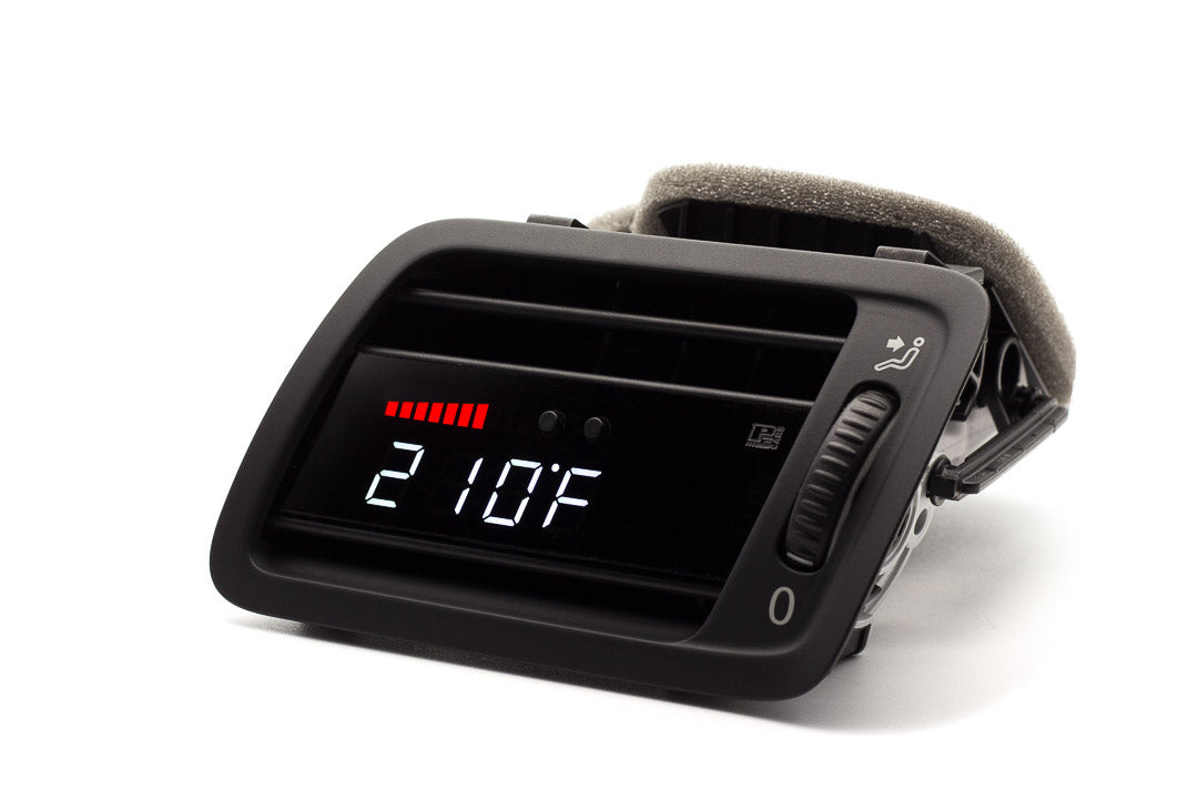 Image of P3 V3 OBD2 - VW B6 Passat / CC Gauge (2007-2017) With Vent Red Bars / White Digits