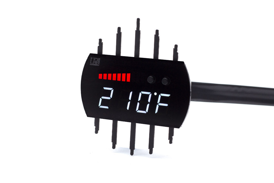 Image of P3 V3 OBD2 - VW Tiguan Gauge (2007-2015) Without Vent Red Bars / White Digits