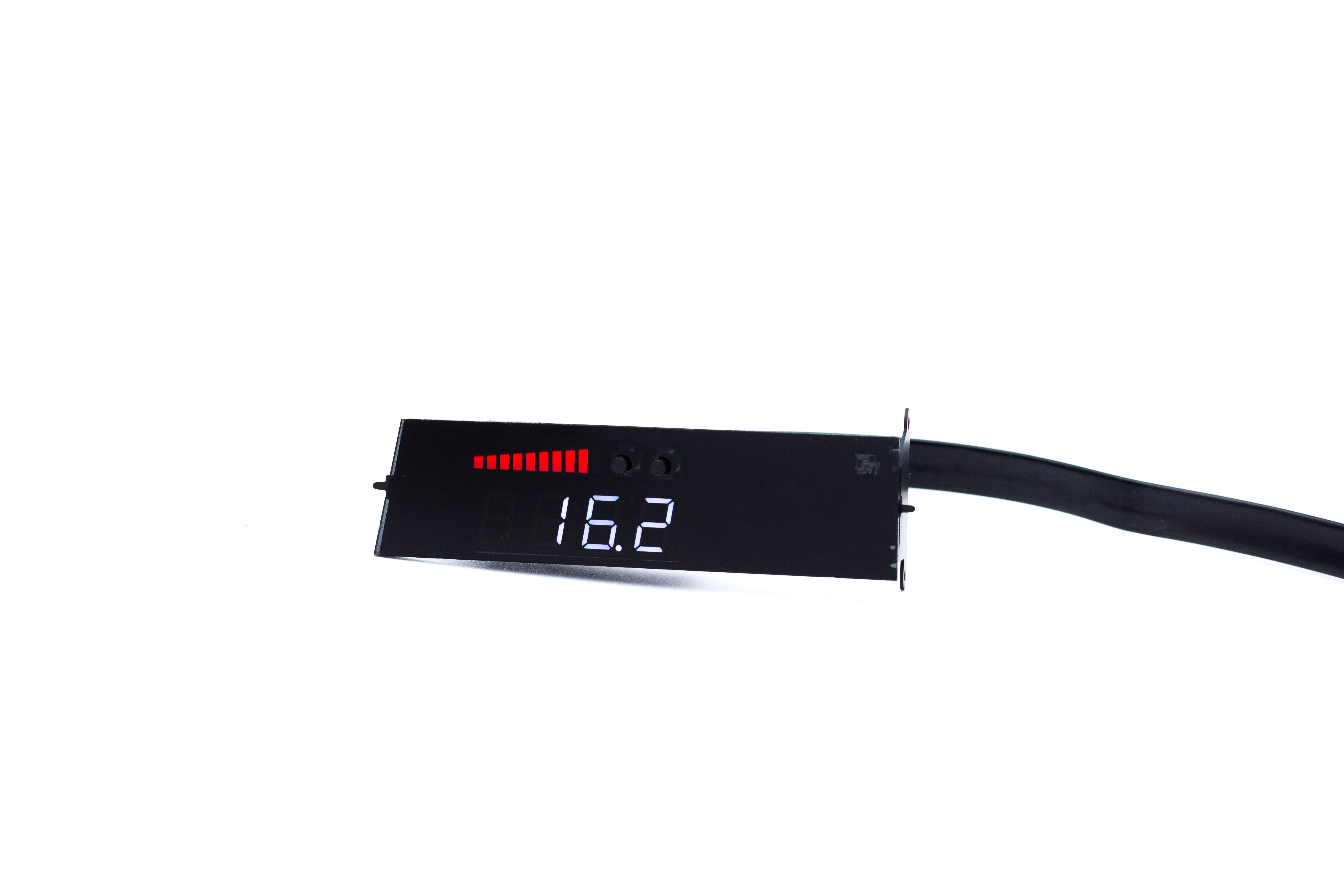 Image of P3 Analog Gauge - Audi B9 (2016-2019) Without Vent Red Bars / White Digits