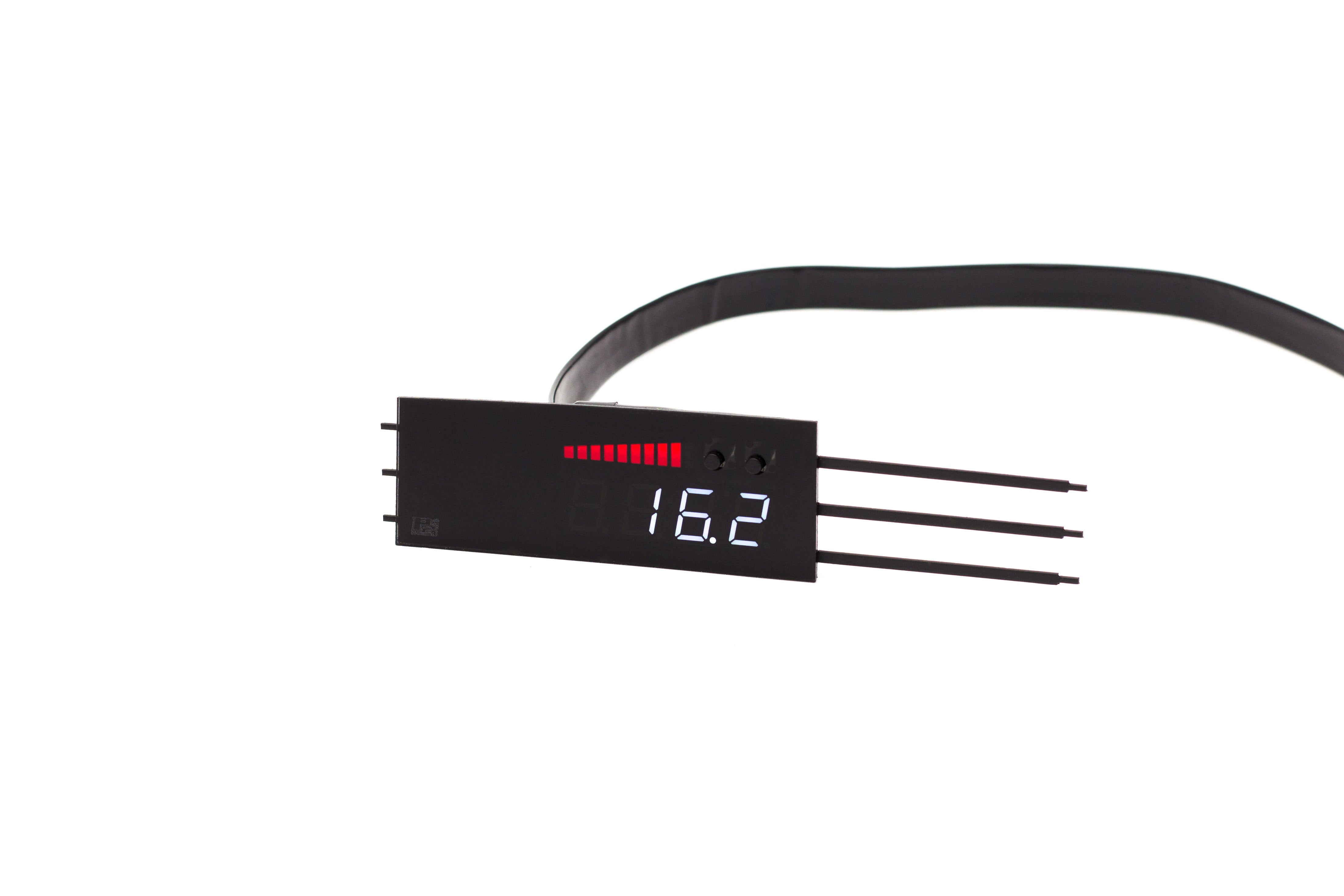 Image of P3 Analog Gauge - Audi C6 (2007-2011) Without Vent Red Bars / White Digits