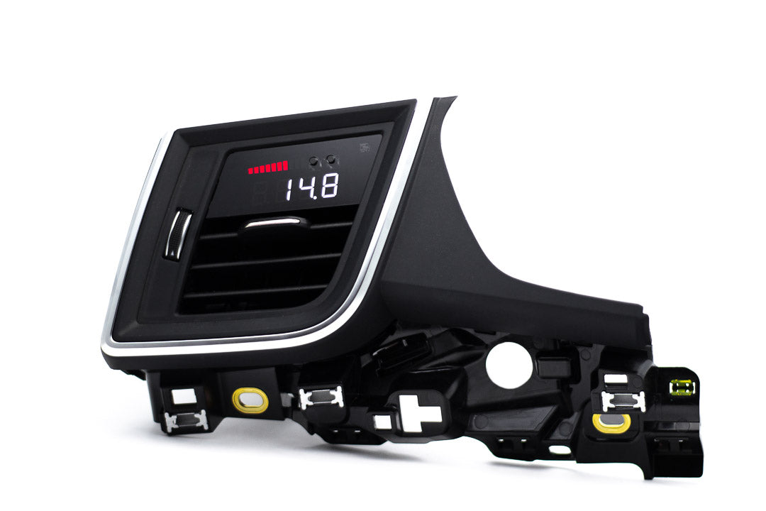 Image of P3 Analog Gauge - Audi Q5 (2018+) With Vent Red Bars / White Digits