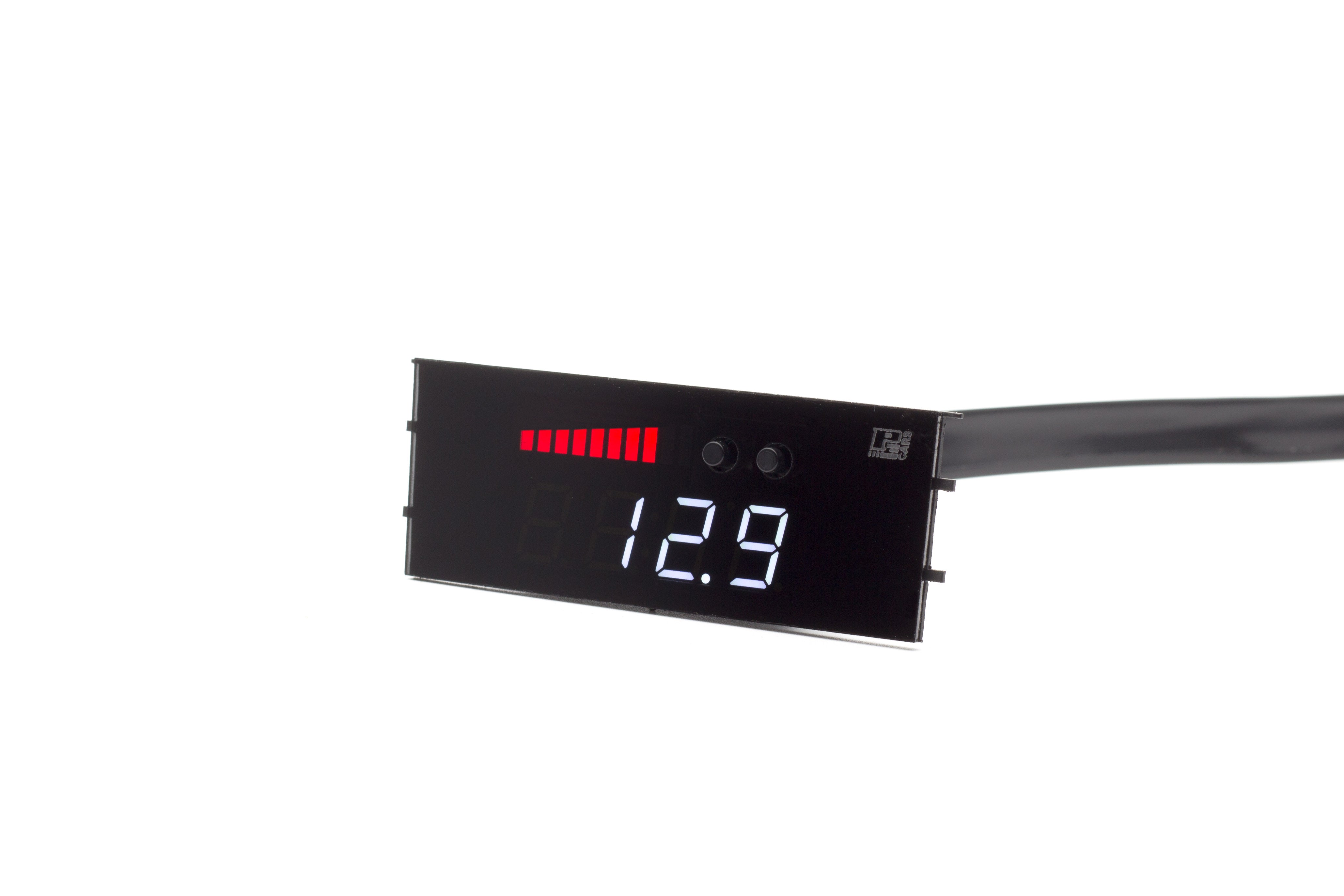 Image of P3 Analog Gauge - Audi Q7 (2006-2016) Without Vent Red Bars / White Digits