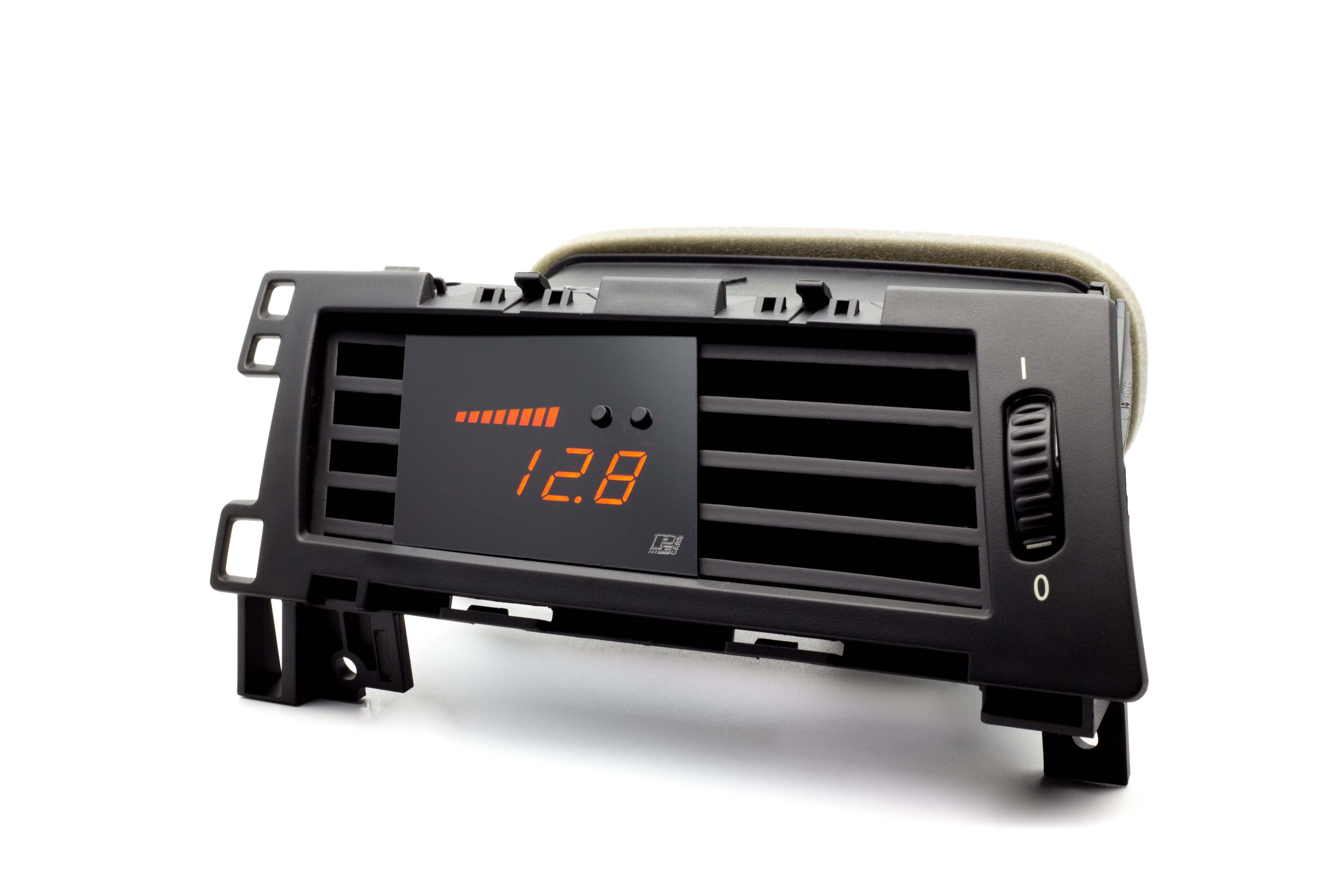 Image of P3 Analog Gauge - BMW E6X (2003-2010) With Vent Orange Bars / Orange Digits