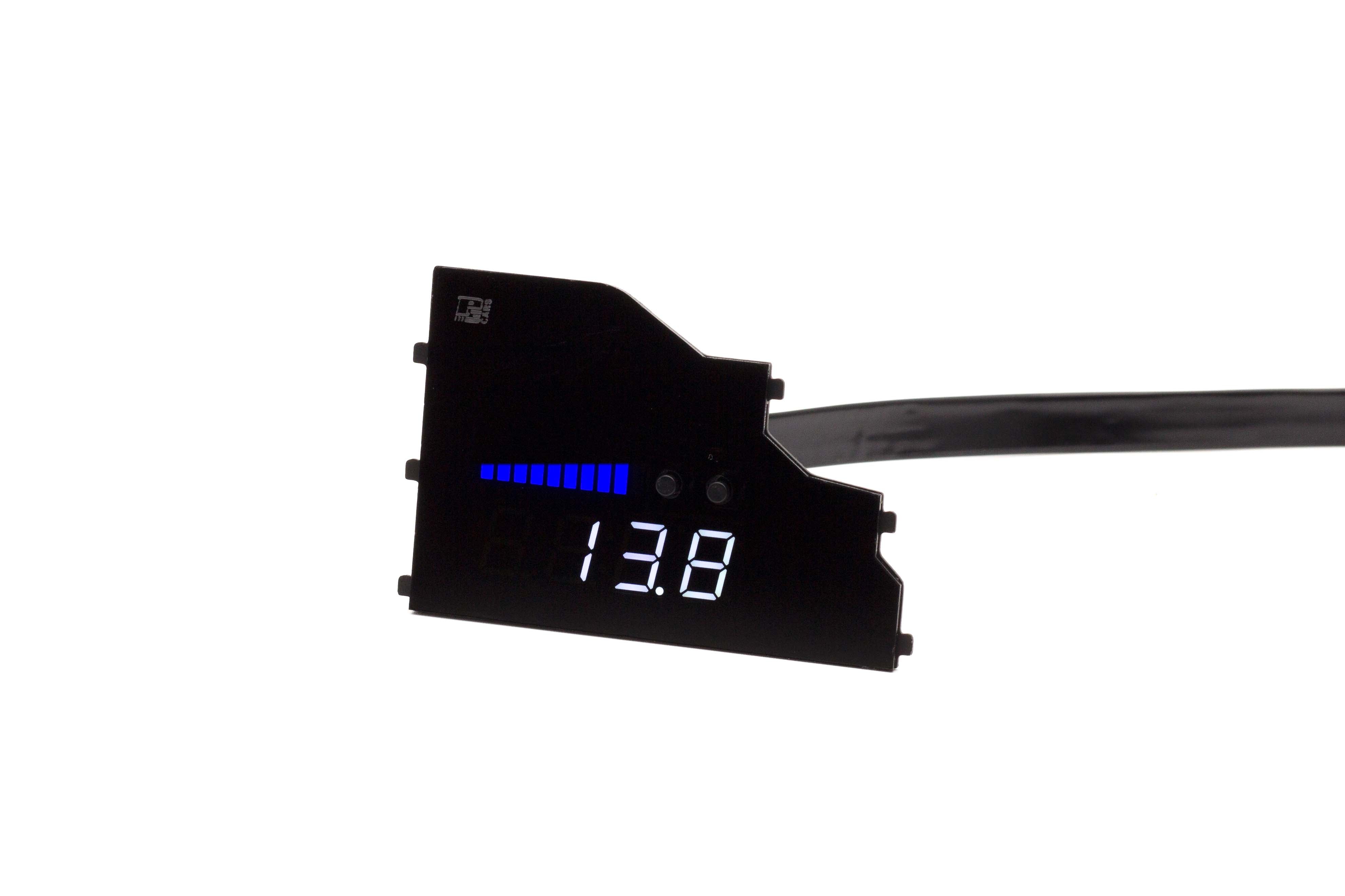 Image of P3 Analog Gauge - Ford Super Duty (2017-2022) Without Vent Blue Bars / White Digits
