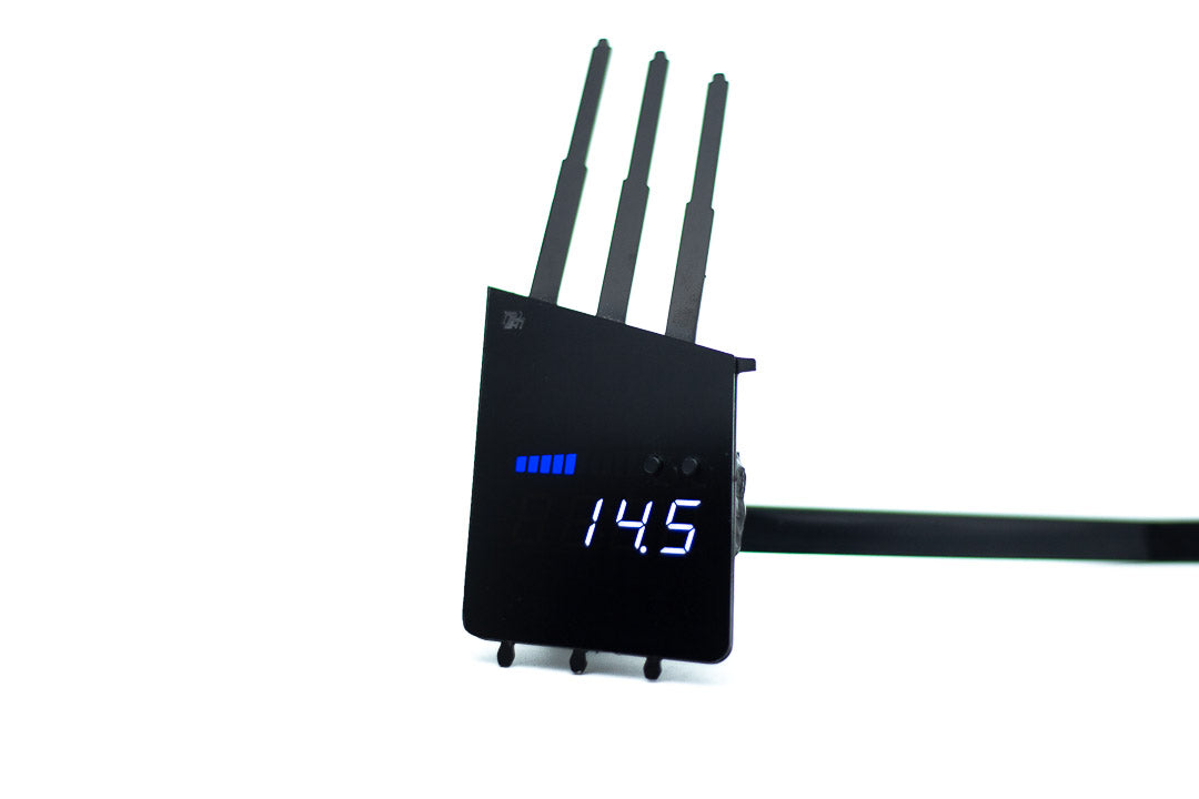 Image of P3 Analog Gauge - Ford Focus Gen 3 Gauge (2011-2019) Without Vent Red Bars / White Digits