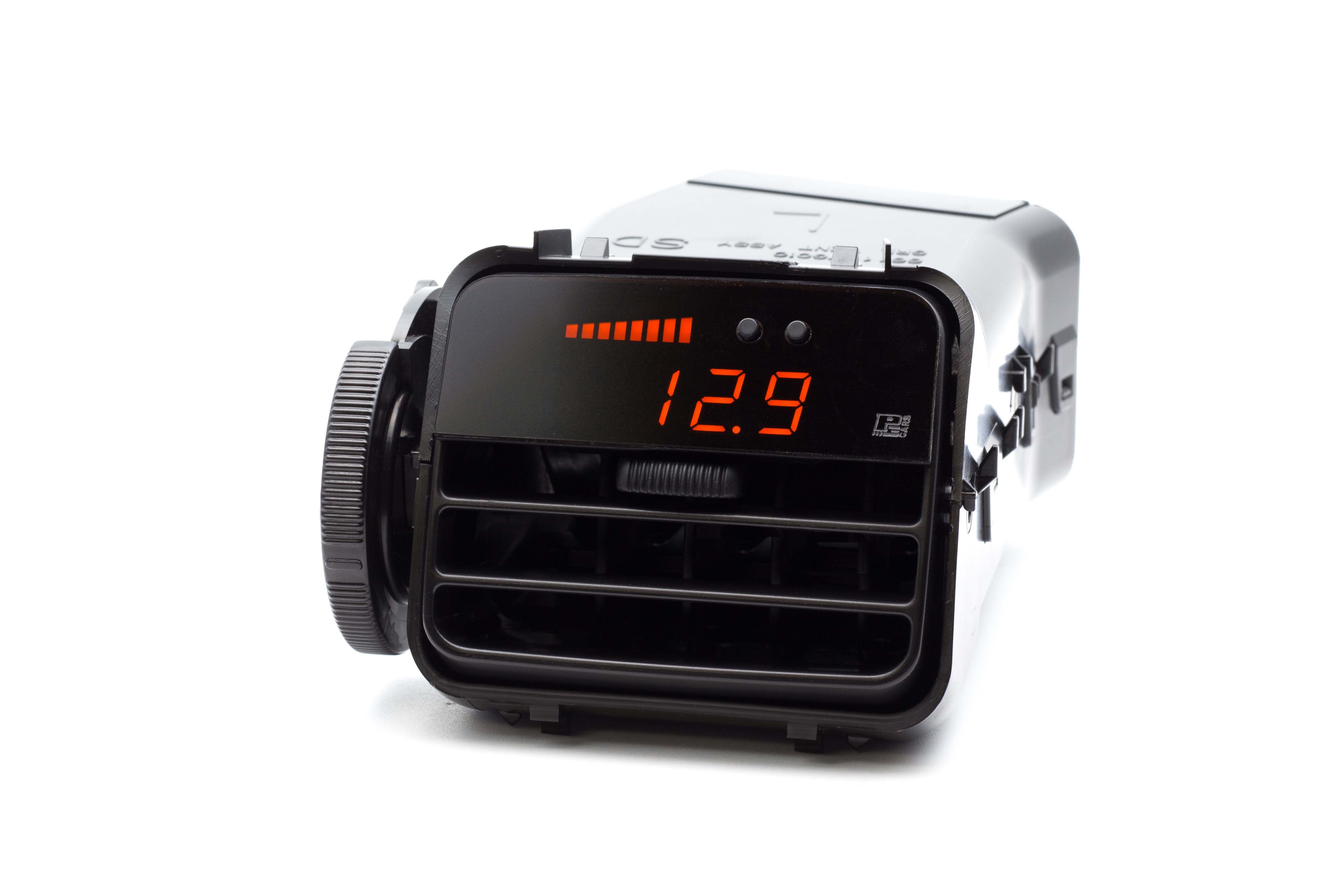Image of P3 Analog Gauge -Subaru WRX/STI/Forester (2008-2014)Left Hand Drive, Pre-installed in OEM Vent (BLACK) With Vent Orange Bars / Orange Digits