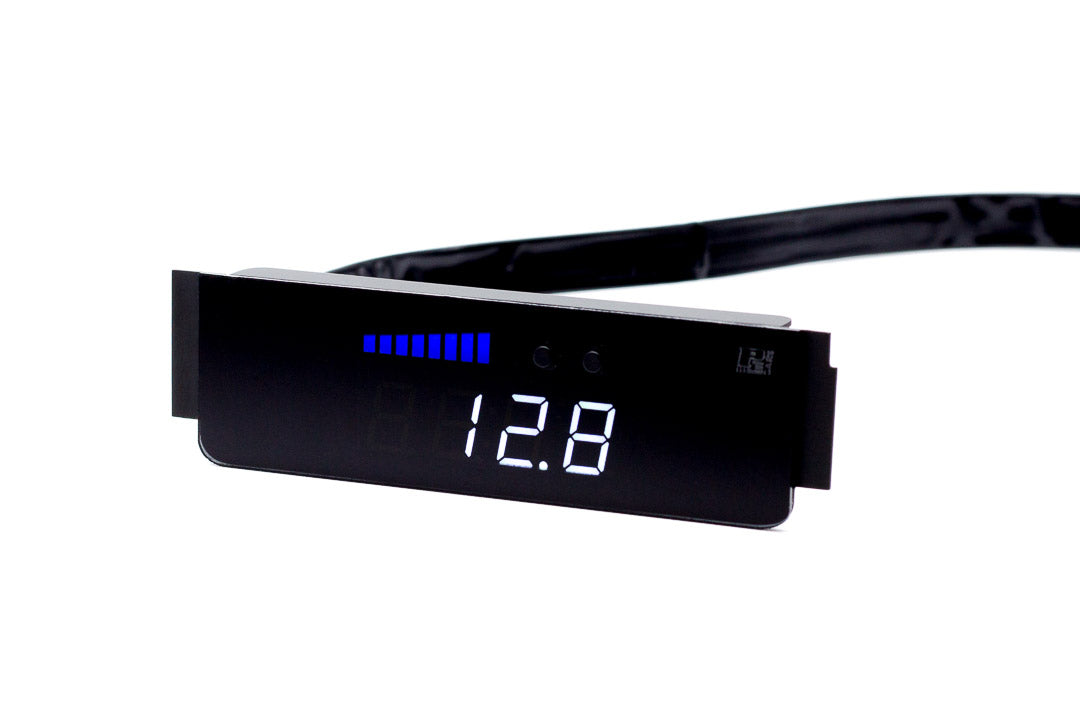 Image of P3 Analog Gauge - VW Golf Mk5 (2005-2009) Without Vent Red Bars / White Digits