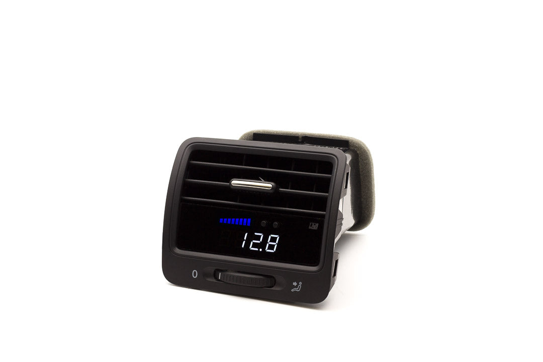 Image of P3 Analog Gauge - VW Golf Mk5 (2005-2009) With Vent Red Bars / White Digits