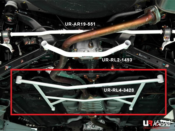 Image of Subaru Impreza WRX 4D 11+ Ultra-R Rear Lower Bar