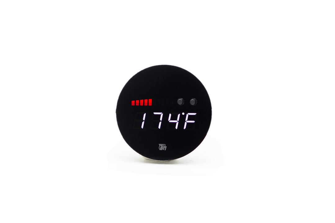 P3 DIY Analog Gauge - Round 52mm (All Models / All Years) Without Vent Red Bars / White Digits