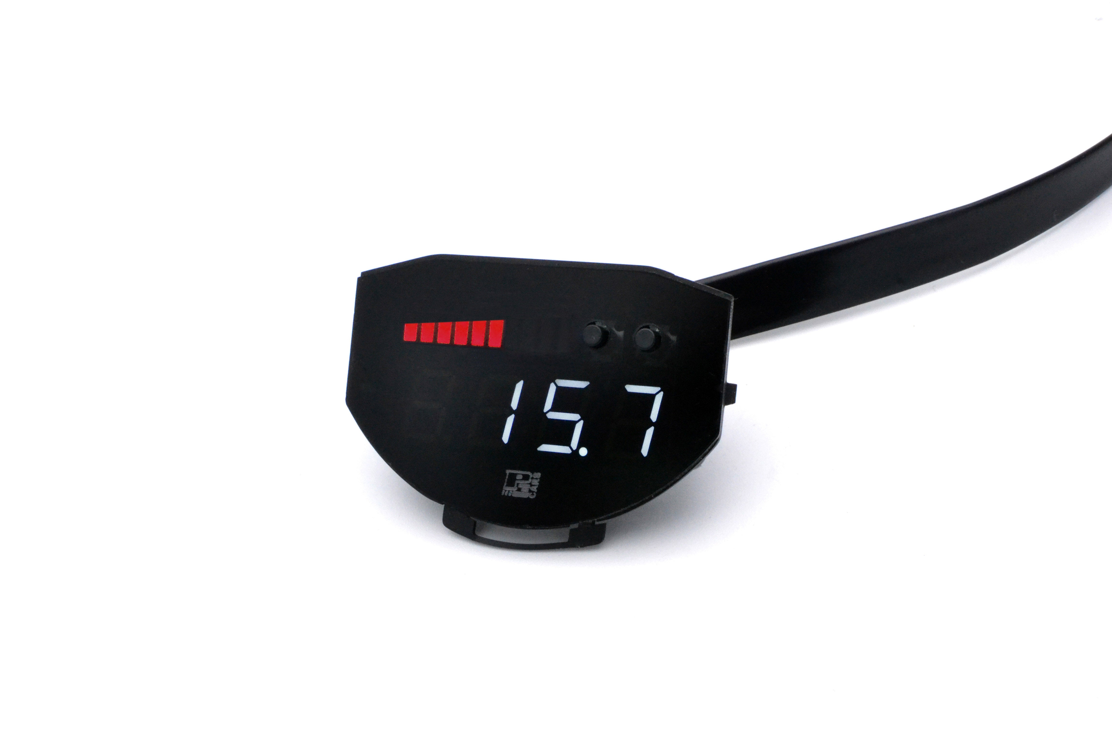 Image of P3 V3 OBD2 - Ford Mustang Gen6 Gauge (2015-2022) Without Vent Red Bars / White Digits