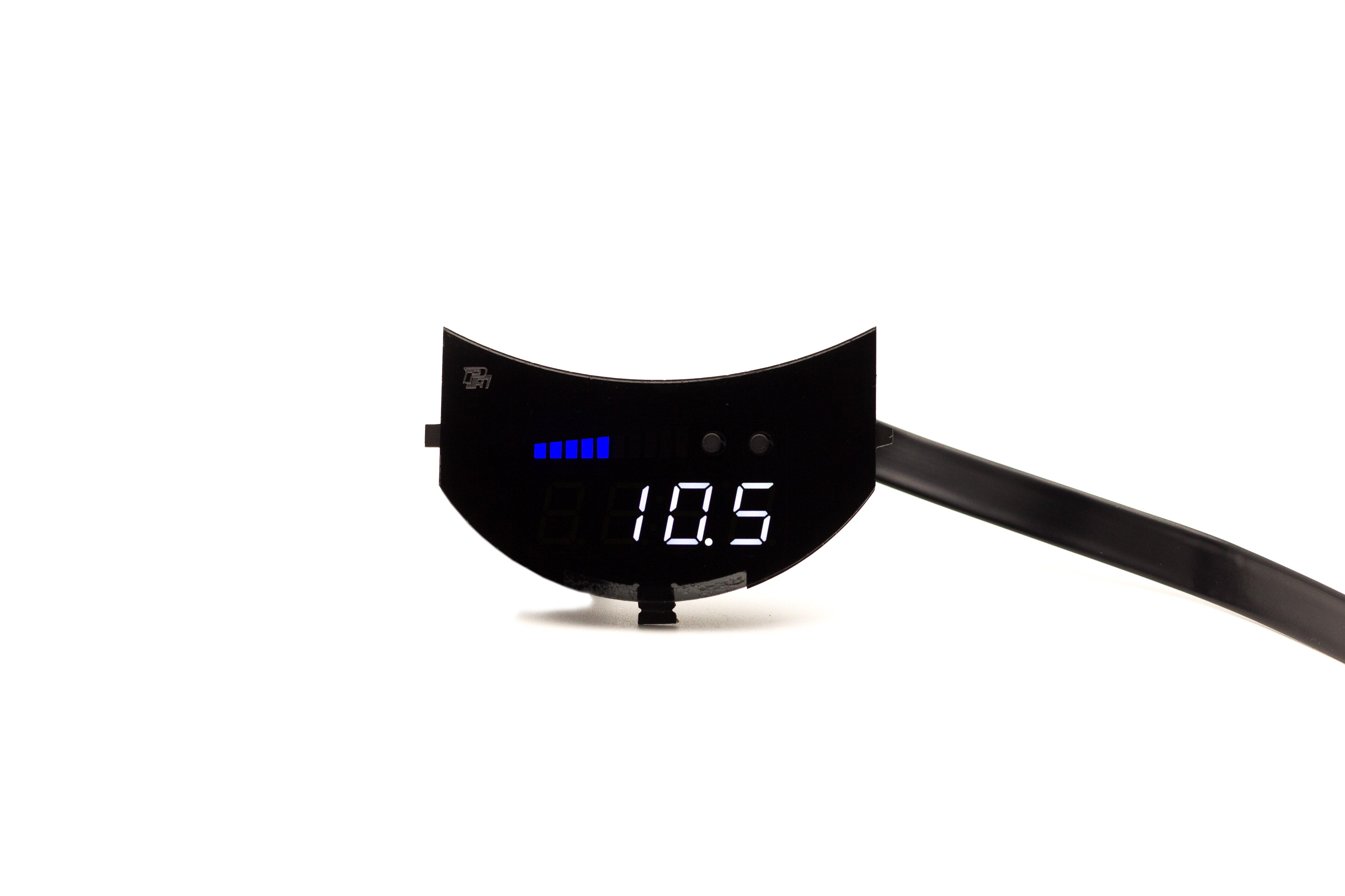 P3 Analog Gauge - Ford Super Duty (2008-2016) Without Vent Blue Bars / White Digits