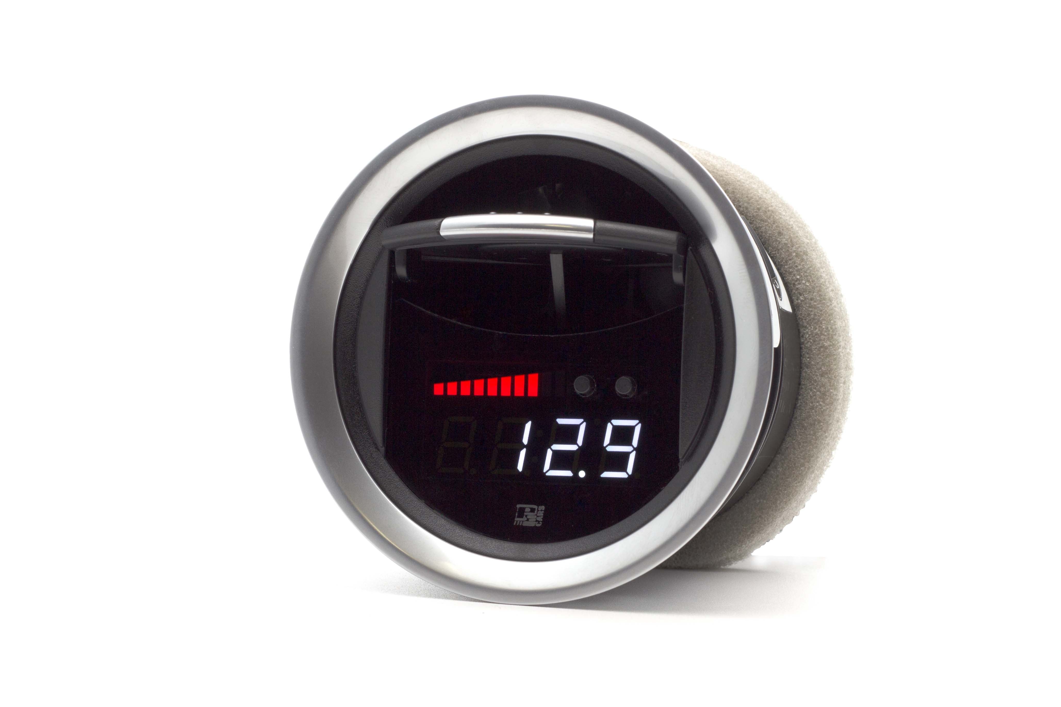 P3 Analog Gauge - Ford Fiesta Gen6 / 7 (2009-2019) Without Vent Red Bars / White Digits