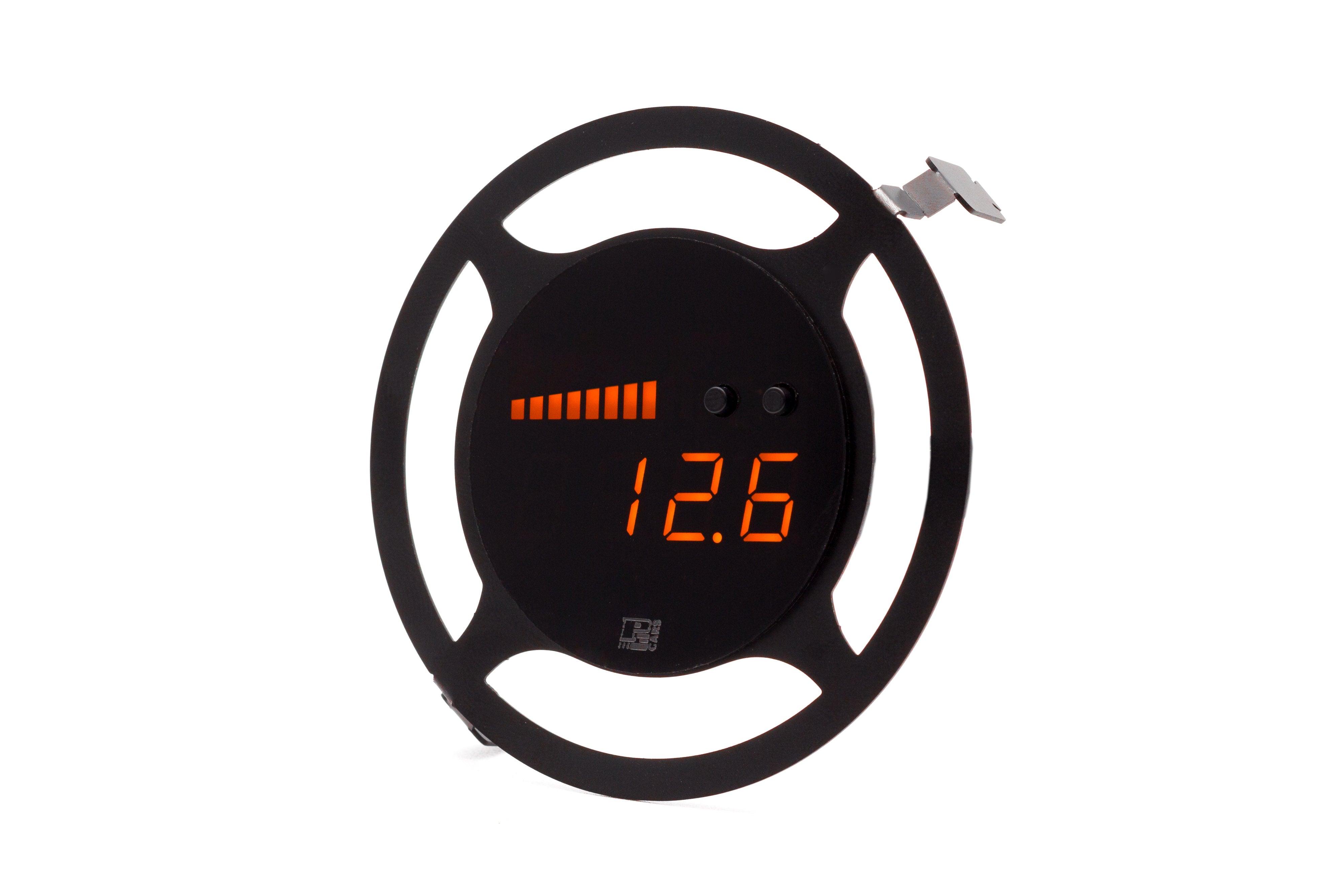 Image of P3 Analog Gauge - MINI R53 (2000-2006) Without Vent Orange Bars / Orange Digits