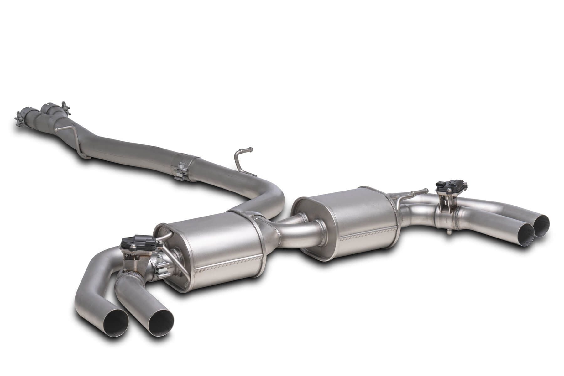 GPF-Back Exhaust System for Cupra Formentor KM VZ 5 Racing | 4x 84mm Street Race Black Chrome Tips