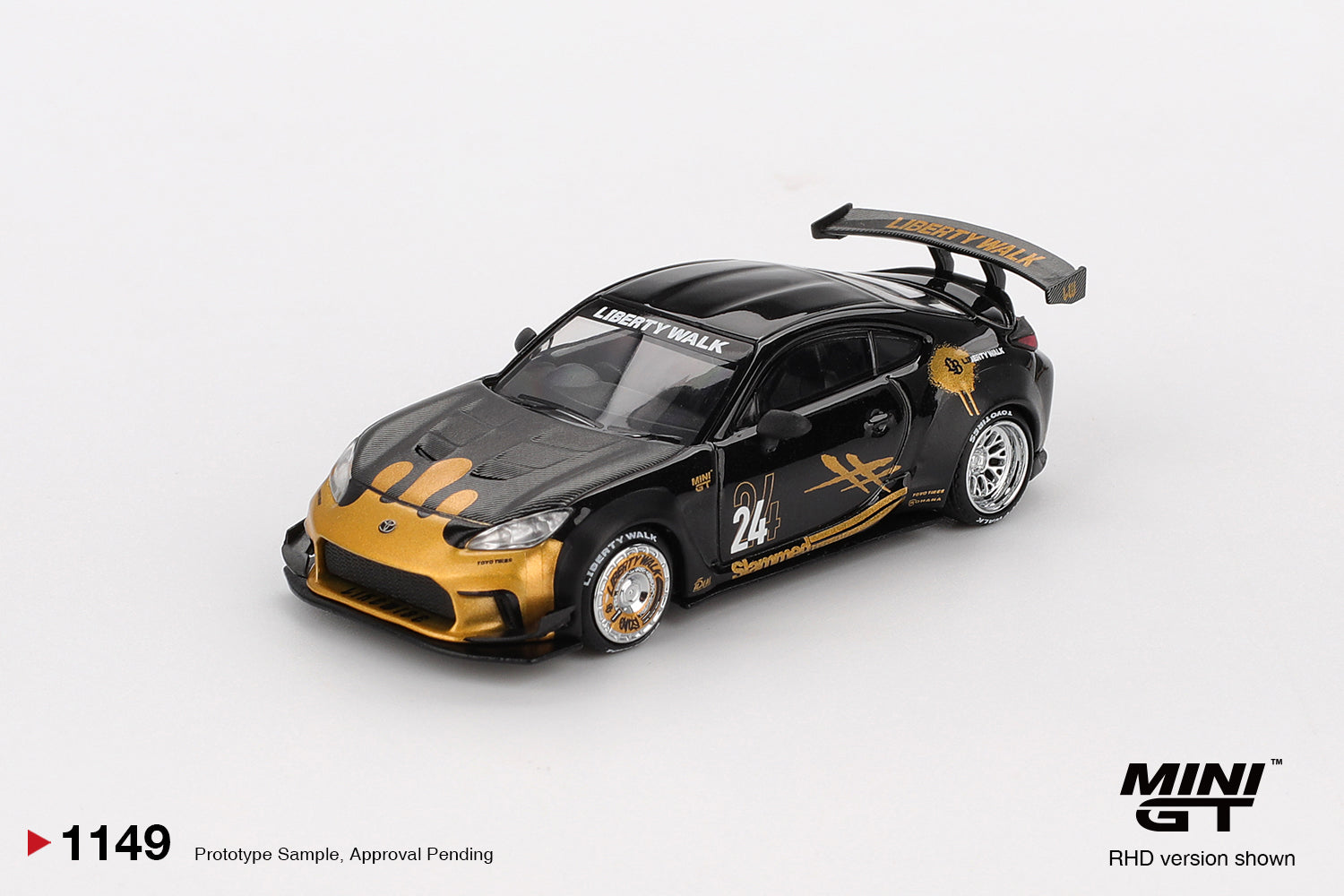 Mini GT - 1/64 Toyota Supra GR LB Nation - BLACK & GOLD