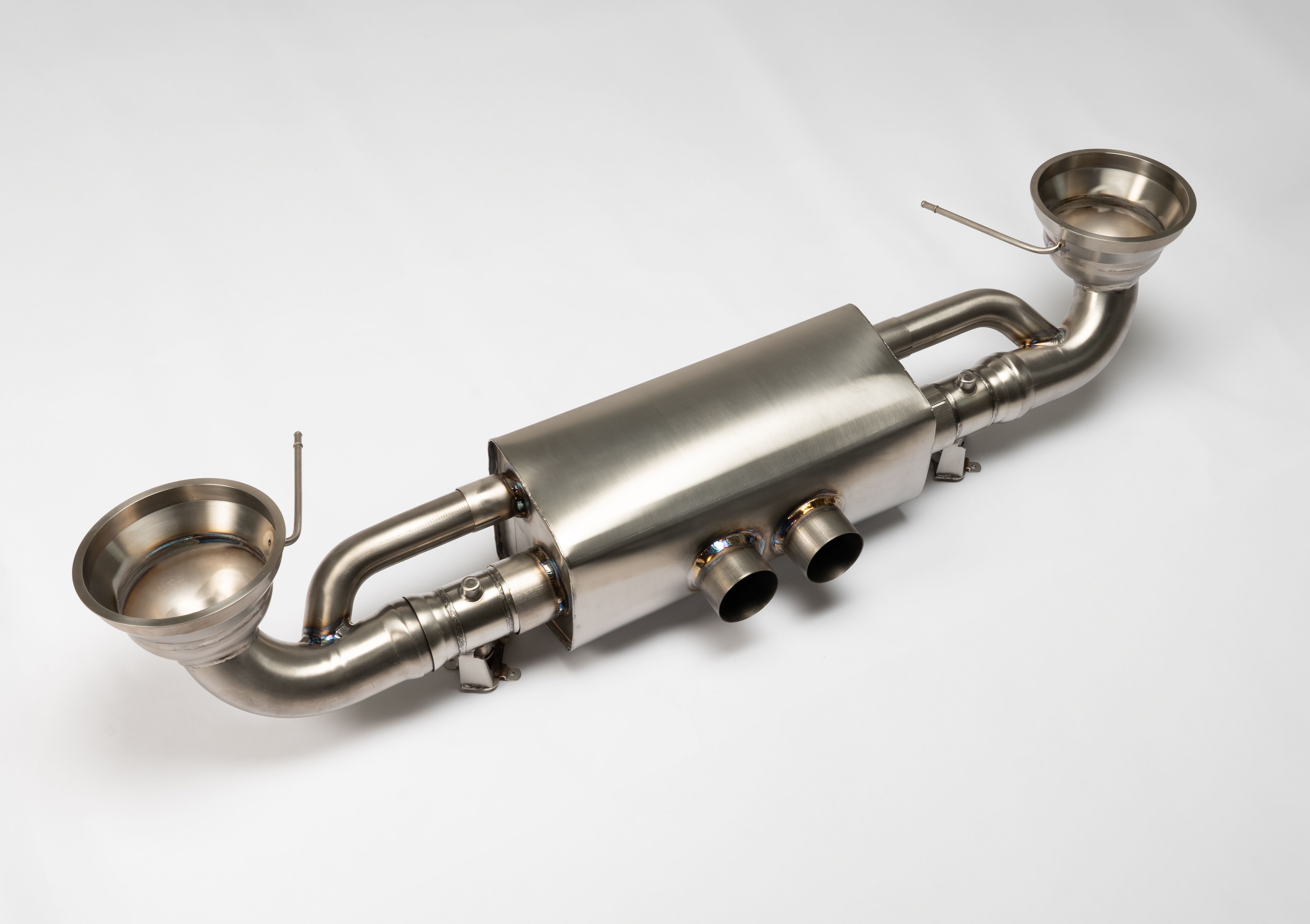 Titanium Racing GPF-Back Sport Exhaust for Porsche GT3 RS 2x 100mm Titanium Brushed Tips