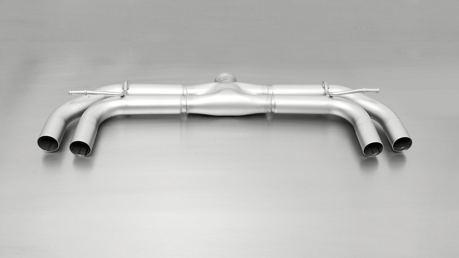 Cat-Back System L/R for VW Golf 7 AU & Seat Leon Silencer (954112 1600) | 4x 84mm Street Race Black Chrome Tips