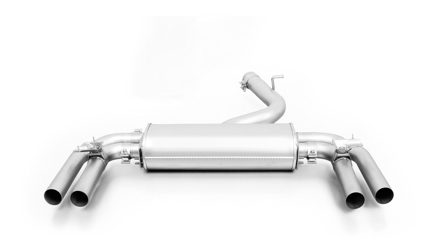 Sport Exhaust Bundle for AUDI A3 8V 4x 84mm Street Race Black Chrome Tips
