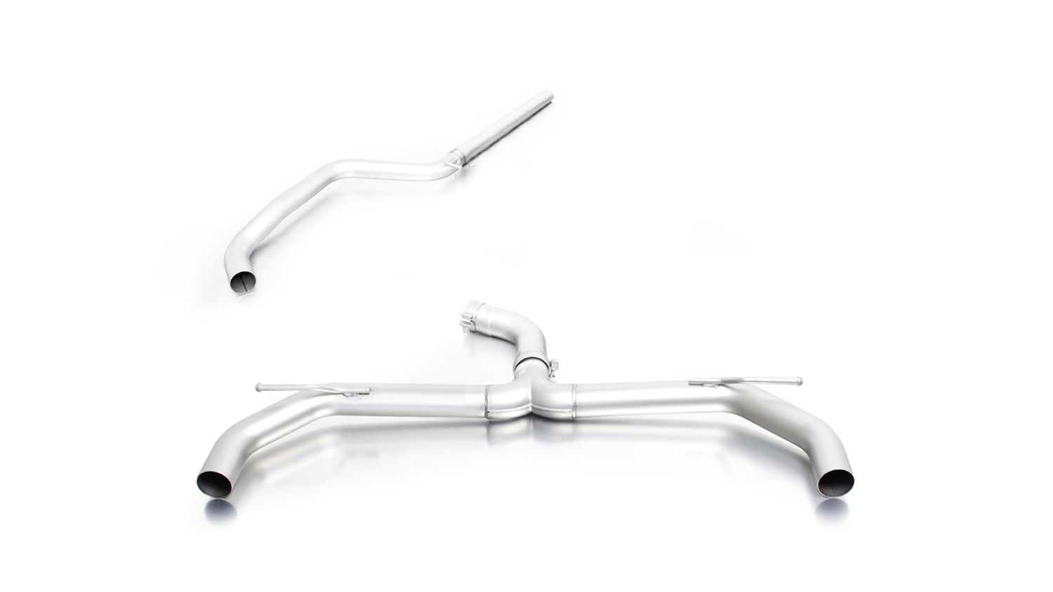 Sport Exhaust for VW Golf 7 Faclift AU Sport Silencer | 4x 98mm Street Race Chrome Tips