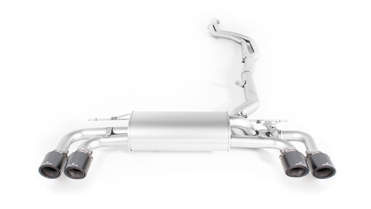 Axle-Back / Cat-Back System for BMW M550i xDrive Racing | 4x 102mm Chrome Straight Cut Tips